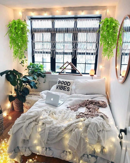 RECUTMS Artificial Hanging Plants Fake Hanging Plant Faux Eucalyptus Leaf Greenery Vine Outdoor UV Resistant Plastic Plants Home Garden Wedding Party Indoor Outdoor Decorations(White)