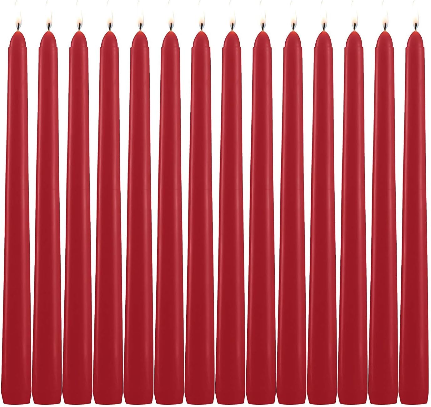 30-Pack 10-Color Taper Candles - 10 Inch Dripless & 10-Hour Burn｜Wedding/Birthday/Home Decor with Premium Wax