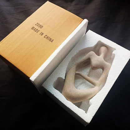 Thinker Statues And Sculptures, Sandstone Resin Thinker Statue Ornaments, Abstract Style Sculptures, Housewarming Gifts, Housewarming Decorations, Living Room Dining Desk Decorations (Right, Small)