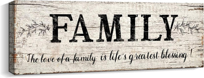 Quotes Wall Decor Enjoy the Little Things Sign Family Wall Signs Canvas Prints Rustic Wooden Wall Art Wood Pictures for Living Room Bedroom Office Home Decor, 6 X 17 Inch Framed