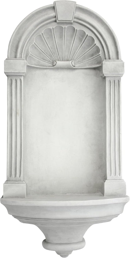 Design Toscano Classical European Style Wall Niche Display Shelf, Medium, 21 Inches Tall, Cast Stone Resin, Antique Stone