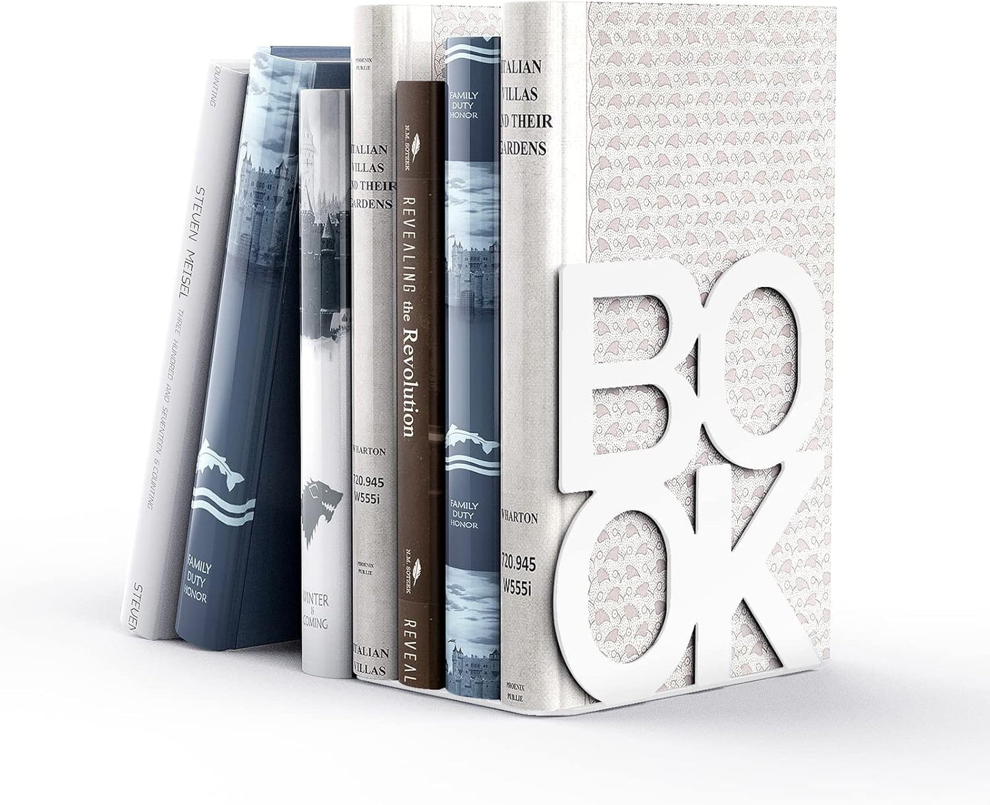 Book Ends,BookEnds Supports for Bookrack Desk,Bookend are Used for Books, Unique Appearance Design,Heavy Duty