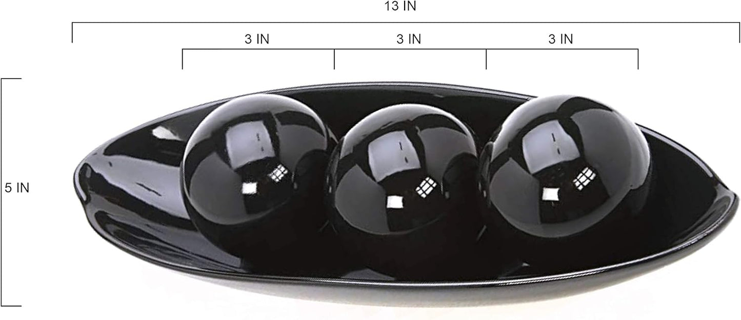 Hosley Honeycomb Wood Decor Bowl 14.3-Inch-Long Rustic Decorative Centerpiece for Dry Potpourri & Orbs, Elegant Home & Office Decor, Ideal Gift for Weddings, Spas & Reiki