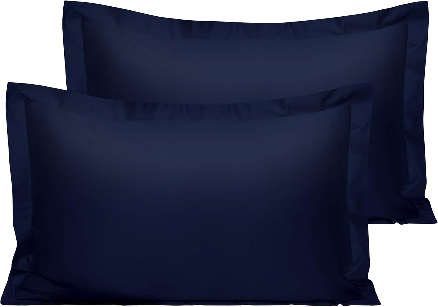 NTBAY Cotton 26x26 Euro Sham Covers - 500 Thread Count Egyptian Cotton Euro Pillow Covers, 2 Pack Super Soft and Breathable 26x26 Pillow Covers, Square Pillow Cases, White
