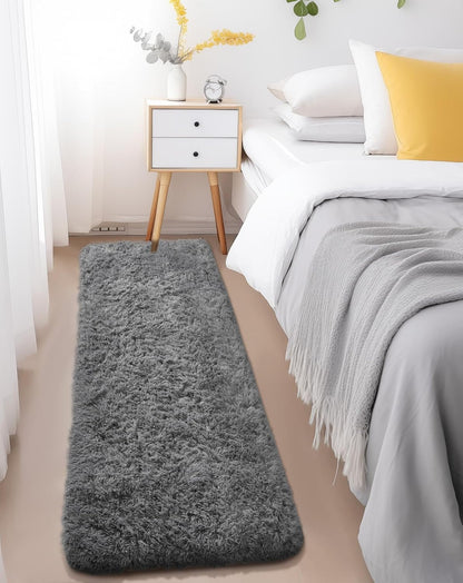 Ophanie Round Rugs 5Ft Ivory Circle Area Rug, Nursery Room Decor, Christmas Aesthetic Bedroom Home Circular Carpet 5 Foot, Fluffy Fuzzy Shag Plush Cream Living Room Rugs for Kids Boys Girls Teen Baby