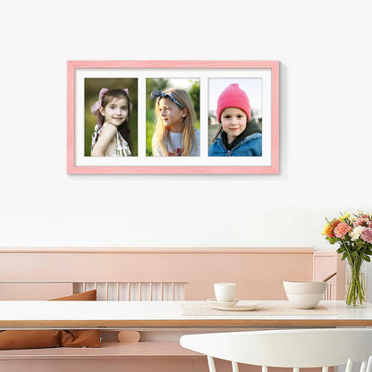 DUENPY 14x26 Collage Picture Frame 4x6 Collage Picture Frame Displays Twelve 4x6 inch Photos Available Horizontal Wall Mounting Display and Vertical Black - Colors B