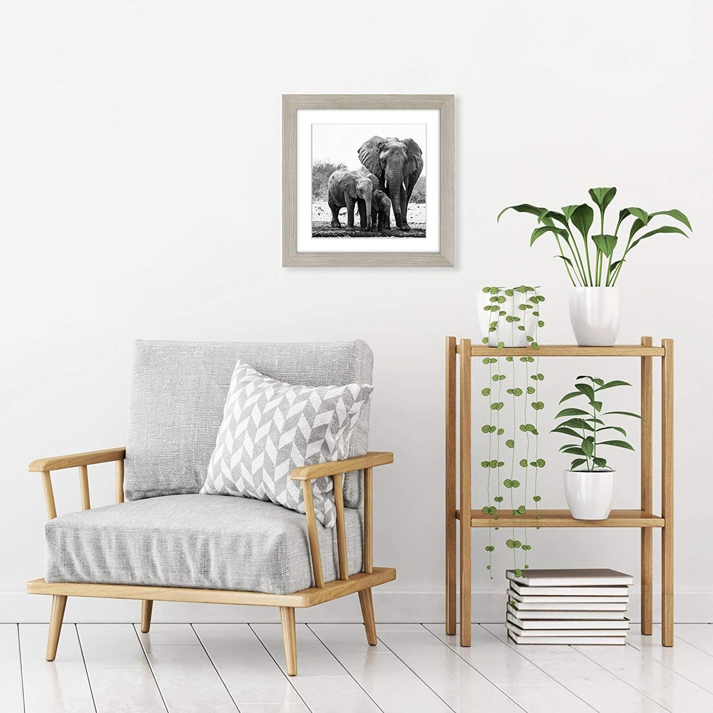 Americanflat 8x10 Picture Frame with Shatter-Resistant Glass - Use as 5x7 Frame with Mat or Display 8x10 Photo Without Mat - Signature Collection - Picture Frames for Tabletop and Wall Display - Black