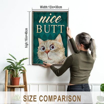 DIHSIEG 12x16 Canvas Wall Art funny bathroom wall art Print Poster Vintage Poster Frameless Floral Can be hung on the Wall Heal Your Heart poster Wall Art Canvas