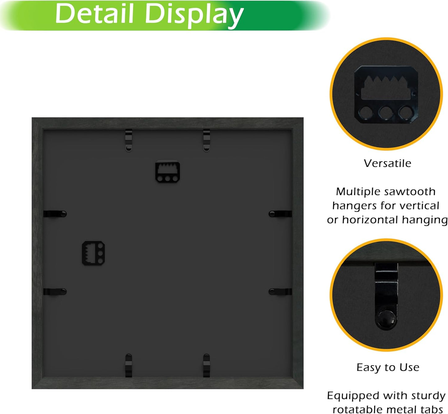 FrameWorks 11” x 14” Dark Oak Wooden Shadow Box Frame – Display Case with Soft Felt Back, Memory Box with Tempered Glass, Display Box with Elegant White Ball Push Pins, Wooden Flower Box