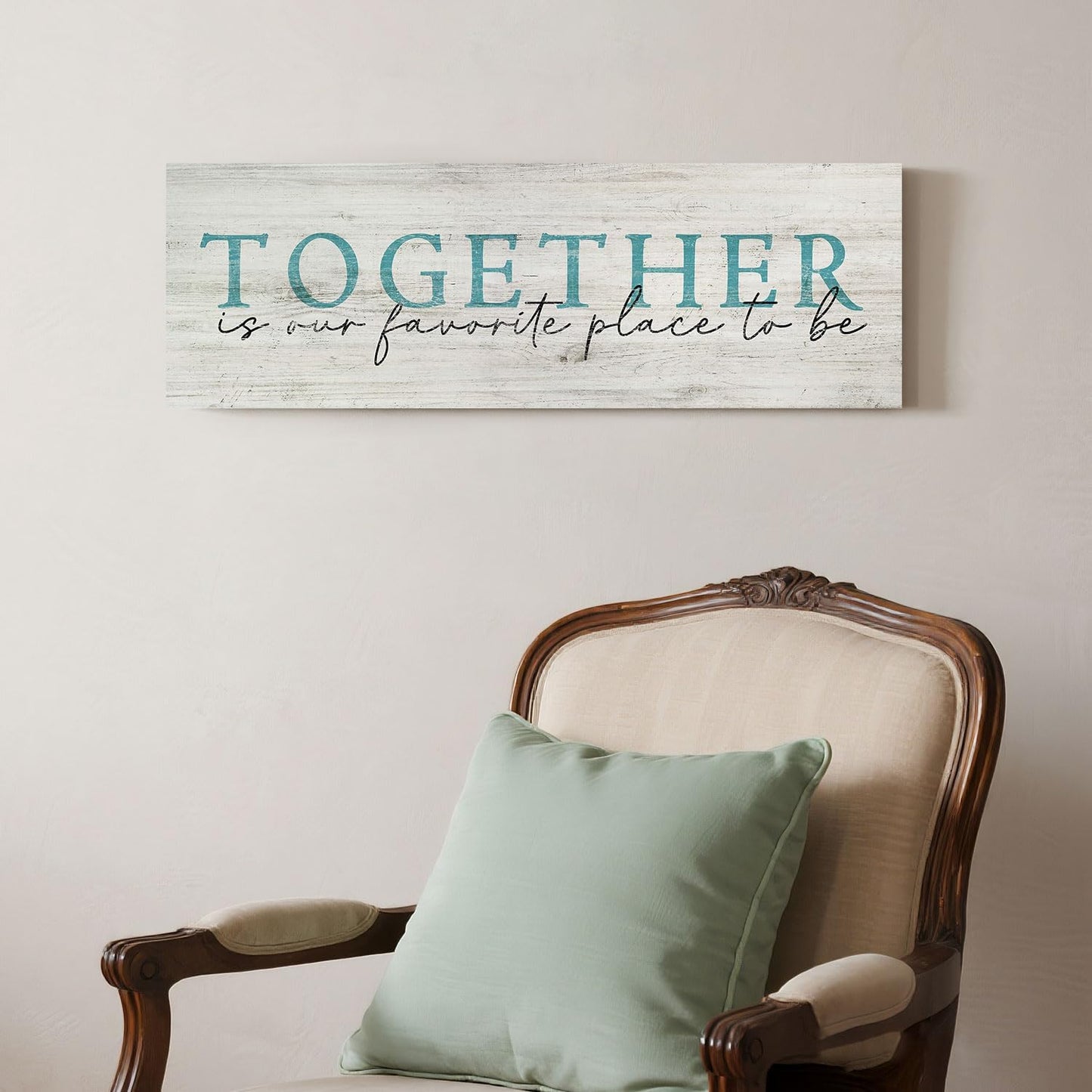 Quotes Wall Decor Enjoy the Little Things Sign Family Wall Signs Canvas Prints Rustic Wooden Wall Art Wood Pictures for Living Room Bedroom Office Home Decor, 6 X 17 Inch Framed