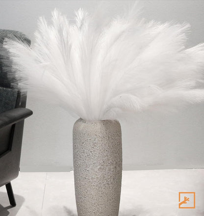 ZIFTY 7-Pcs 38"/3.1FT Faux Pampas Grass Large Tall Fluffy Artificial Fake Flower Bedroom Decor Boho Decor Bulrush Reed Grass for Vase Filler Farmhouse Home Wedding Decor (Beige Mixed)