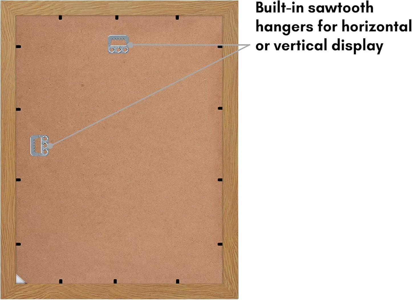 Americanflat 11x14 Picture Frame with Shatter-Resistant Glass - Use as 5x7 Frame with Mat or Display 11x14 Photo Without Mat - Signature Collection - Picture Frames for Wall Display - Black