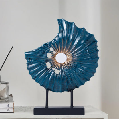 Unique Round Coin Sculpture Decorative Objects for Shelf Home Decor Accents, Modern Abstract Tabletop Decor Items for Living Room Fireplace Mantel, Above Cabinet (Black)