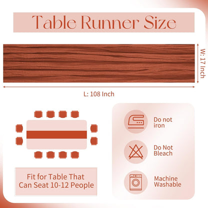 10 Pack Beige Cheesecloth Table Runner 17x108 Inch Boho Gauze Cheese Cloth Table Runners for Wedding Party Baby Shower Birthday Home Decor