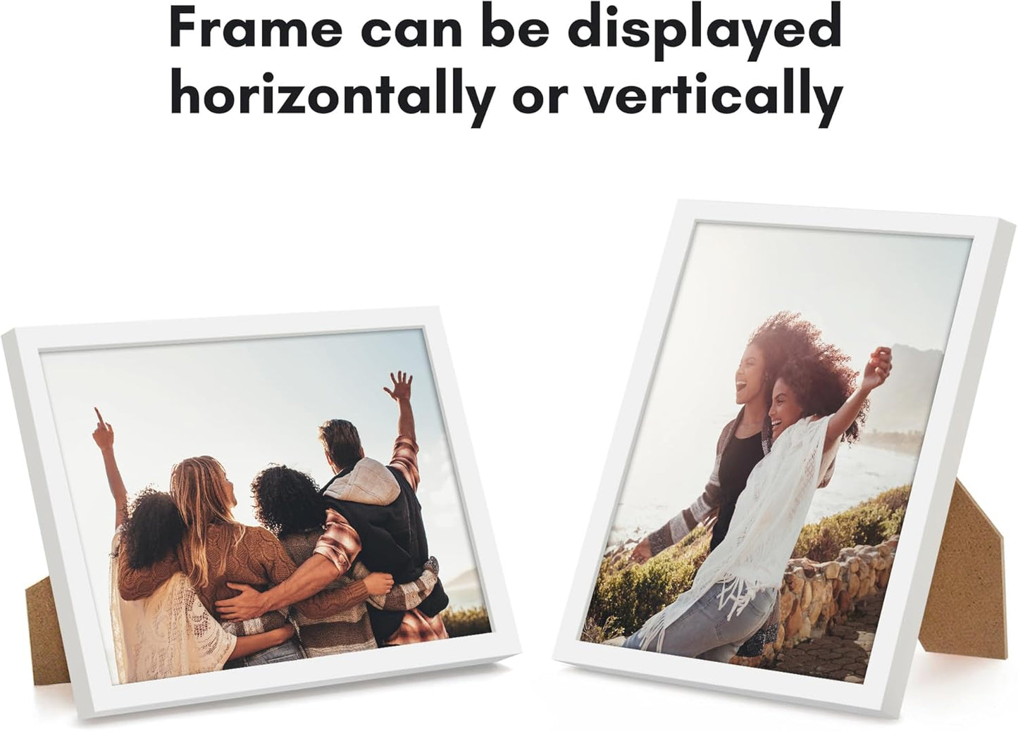 Americanflat 24x36 Poster Frame with Polished Plexiglass - Streamline Collection - Thin Border Picture Frame for Wall Display - Hanging Hardware Included - Black - Colors B