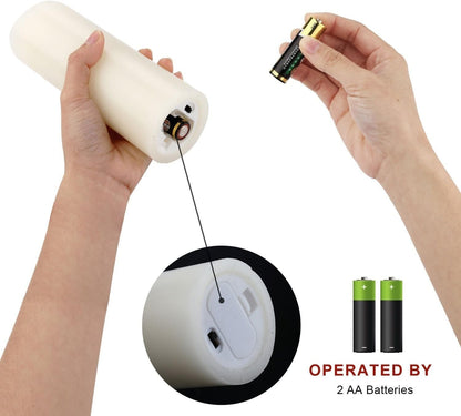 Enpornk Set of 24 Flameless Led Battery Opeated (D2.2'' x H4''5''6'') Waterproof Outdoor Indoor Candles with 10-Key Remotes and Cycling 24 Hours Timer