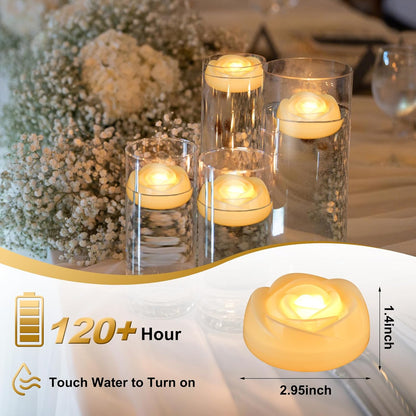 Enido Flameless Candles, Color Changing LED Candles(D: 3" x H: 4" 5" 6") Battery Operated Outdoor Waterpoof Candles Plastic Pack of 9 Flameless Pillar Candles