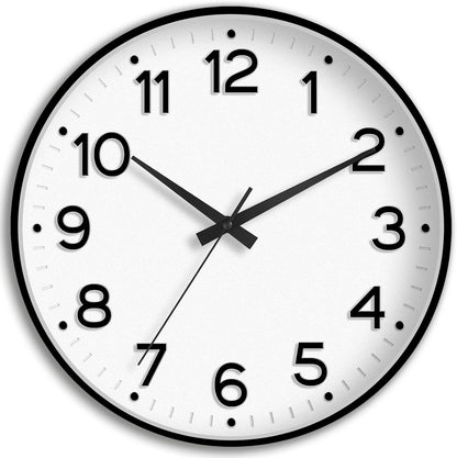 Roymnie Wall Clock Green, Silent Wall Clocks Battery Operated 8 Inch-Modern Non Ticking Analog Clock Decorative for Kitchen Office Bathroom Bedroom(Gold)