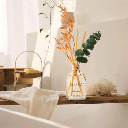 COCORRÍNA Eucalyptus Reed Diffuser Set of 3 - Lavender Eucalyptus, Black Forest, Clean Cotton Scents, 1.7 fl oz Each, Total 5.1 oz, Scented Oil Diffusers for Home & Office﻿