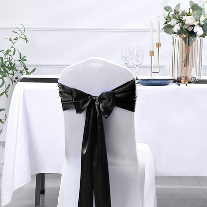 SiinvdaBZX 4 Pcs Royal Blue Satin Table Runner 12 x 108 inches Long, Bright Smooth Satin Wedding Table Runner Decorations for Birthday Parties, Buffet, Banquets, Graduations, Engagements