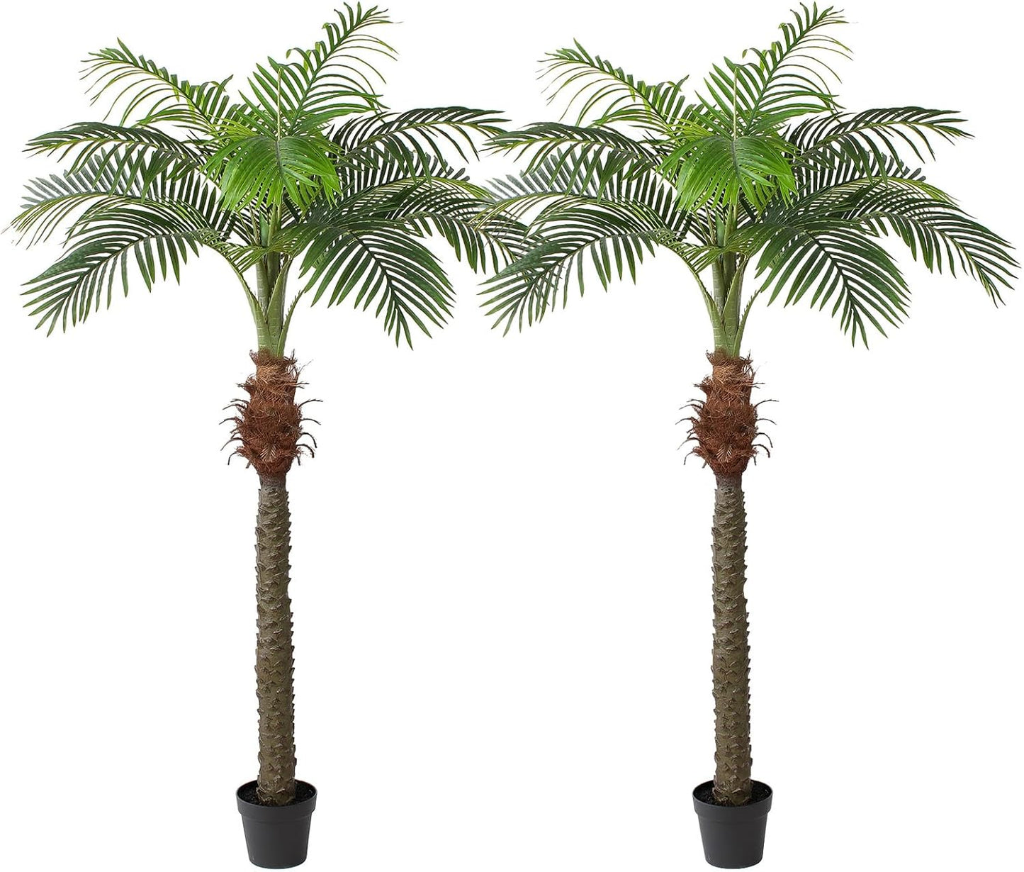 YEPDIN 6 Ft Artificial Tropical Palm Tree With 24 Removable Leaves - Large Faux Plant for Indoors and Outdoors, Silk Housewarming Gift, K185