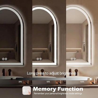 NEWBULIG 20IN Round Bathroom Wall Mirror, Modern Vanity Mirrors for Over Sink, HD Glass Decorative for Entryway, Bedroom & Living Room, Gold