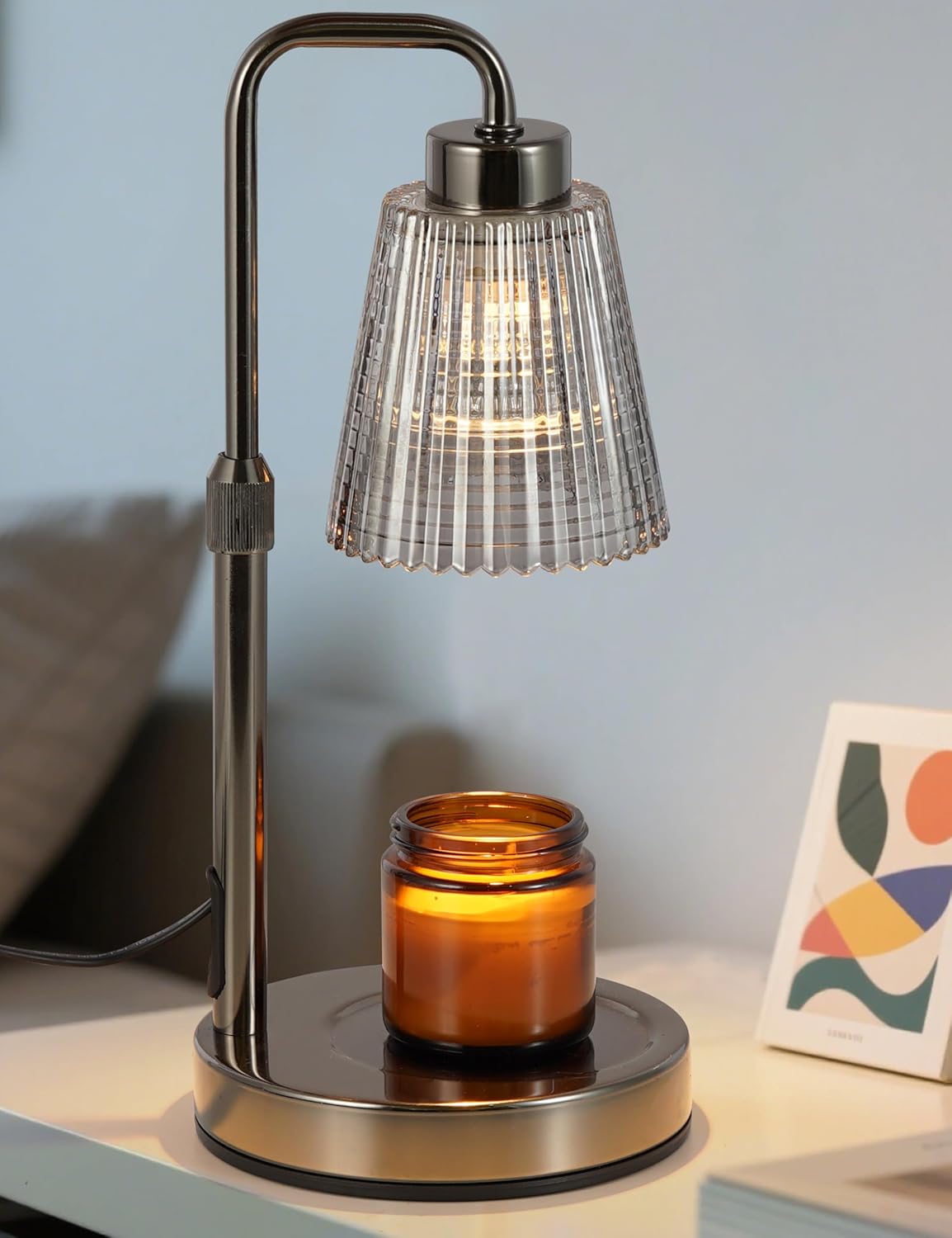 GODONLIF Candle Warmer Lamp with Timer Dimmable, Birthday Gifts for Women Mom, House Warming Gifts New Home Decor, Wax Melt Warmer for Jar Candles with 2 Bulbs