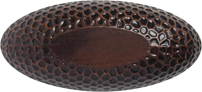 Hosley Honeycomb Wood Decor Bowl 14.3-Inch-Long Rustic Decorative Centerpiece for Dry Potpourri & Orbs, Elegant Home & Office Decor, Ideal Gift for Weddings, Spas & Reiki