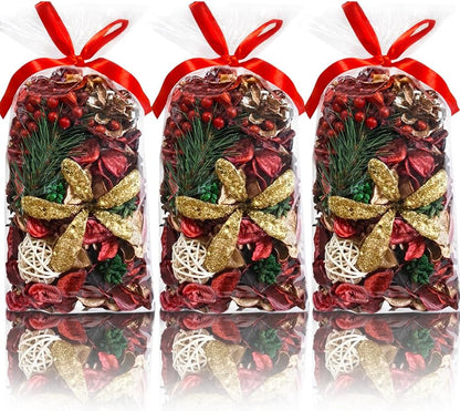White Potpourri Bags,Pine Scented Potpourri Bowl Filler,Vase Filler,Decorative Dried Flowers, Home Fragrance Popery,Bathroom Decor, Crystal(20 oz)