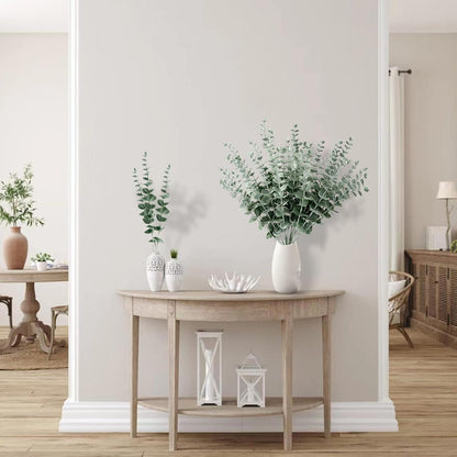 Sggvecsy 36pcs Eucalyptus Stems Decor Artificial Eucalyptus Leaves Faux Eucalyptus Stems Real Touch Fake Greenery Branches for Wedding Flower Bouquet Centerpiece Home Office Decoration