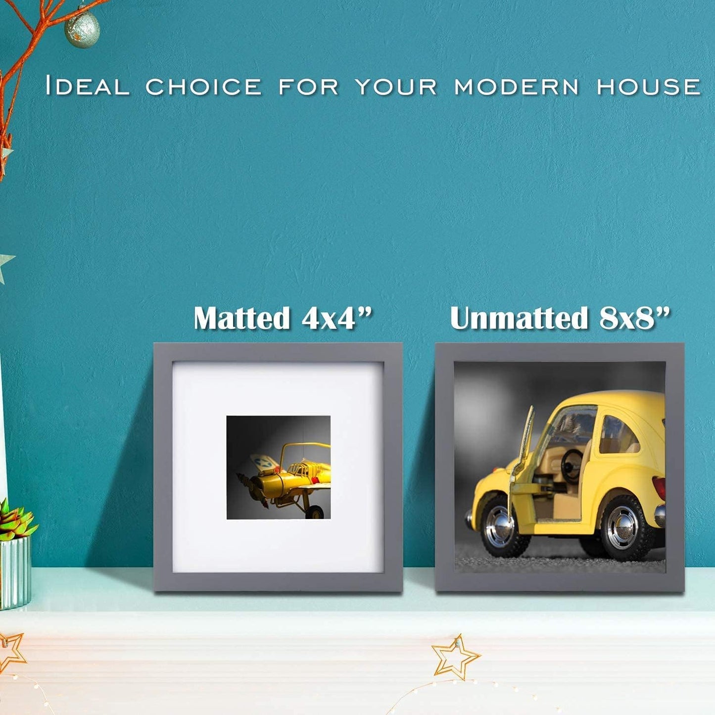 Egofine 12x16 Picture Frame Black, Covered by Plexiglass Made of Solid Wood, Display Pictures 9x12 and 11x14 with Mat or 12x16 Without Mat, for Wall Mounting Photo Frame - Colors B