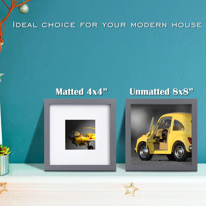 Egofine 12x16 Picture Frame Black, Covered by Plexiglass Made of Solid Wood, Display Pictures 9x12 and 11x14 with Mat or 12x16 Without Mat, for Wall Mounting Photo Frame - Colors B