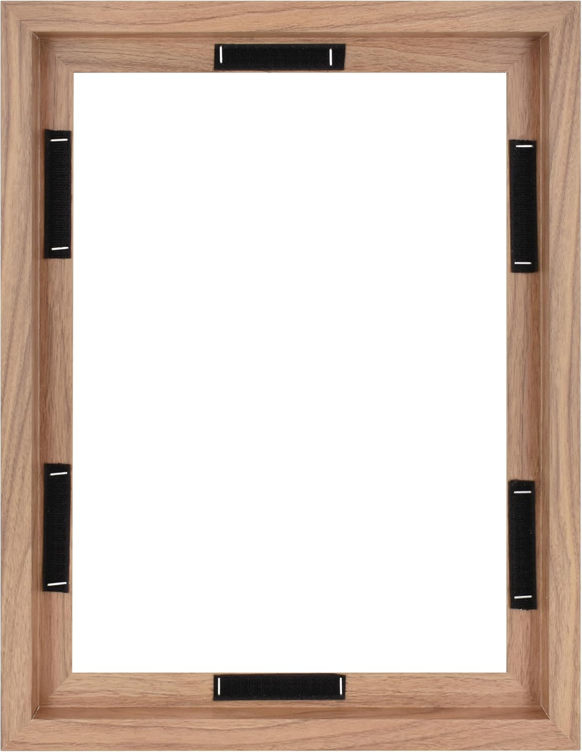 MCS Canvas Float Frames 8x10 Frame, Black Frame for Finished Canvases, Vertical & Horizontal Wall Hanging Frame with Adhesive for Canvas Paintings (1-Pack)