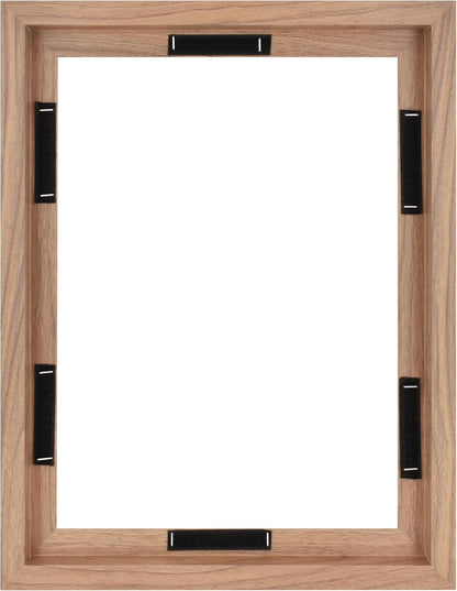MCS Canvas Float Frames 8x10 Frame, Black Frame for Finished Canvases, Vertical & Horizontal Wall Hanging Frame with Adhesive for Canvas Paintings (1-Pack)