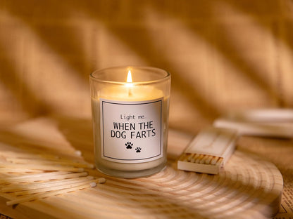 Pug Gifts & Decor, Dog Mom Gifts for Women, Dog Farts Candle, Pet Friendly Lavender Scented Candle