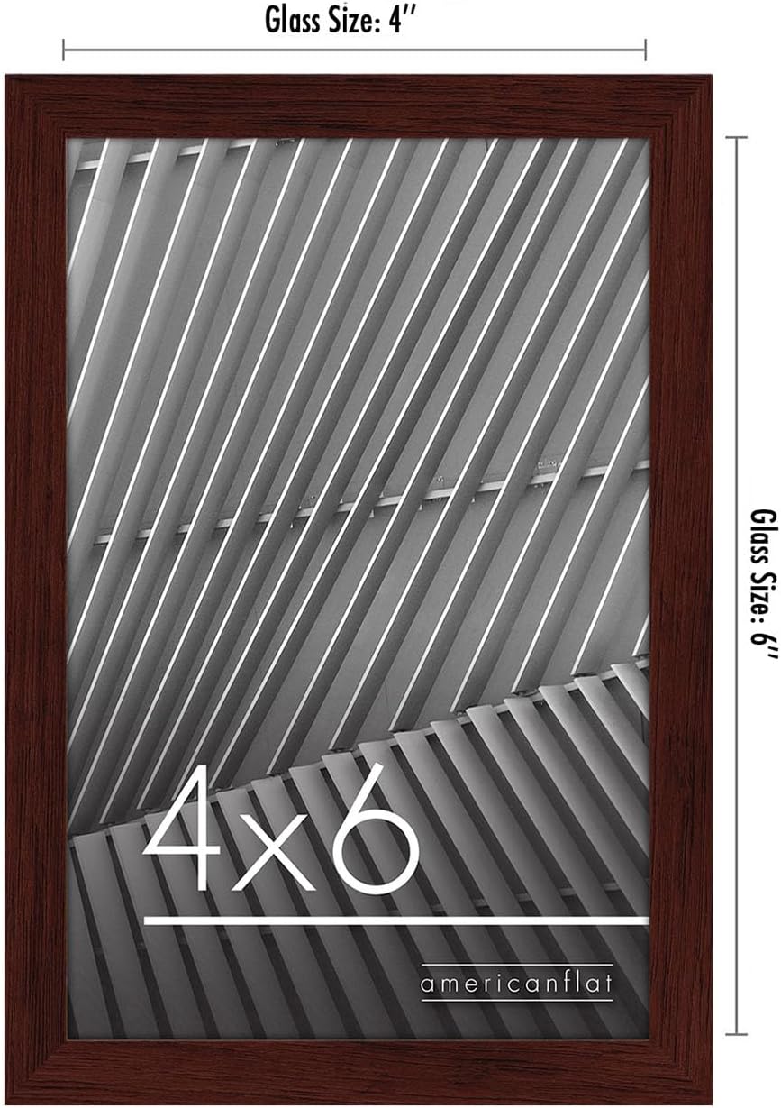 Americanflat 24x36 Poster Frame with Polished Plexiglass - Streamline Collection - Thin Border Picture Frame for Wall Display - Hanging Hardware Included - Black - Colors A