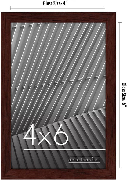 Americanflat 24x36 Poster Frame with Polished Plexiglass - Streamline Collection - Thin Border Picture Frame for Wall Display - Hanging Hardware Included - Black - Colors A