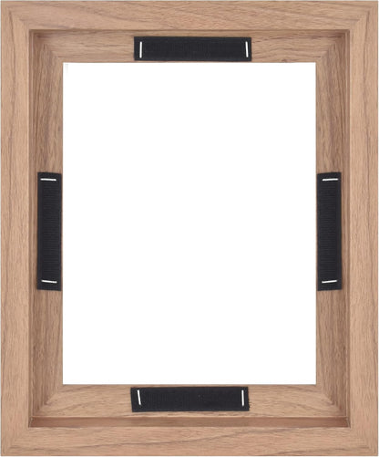 MCS Canvas Float Frames 8x10 Frame, Black Frame for Finished Canvases, Vertical & Horizontal Wall Hanging Frame with Adhesive for Canvas Paintings (1-Pack)