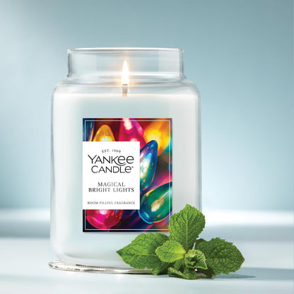 Yankee Candle Balsam & Cedar, Scented Candle, 22oz Large Jar with up to 150 Hour Burn Time, Giftable