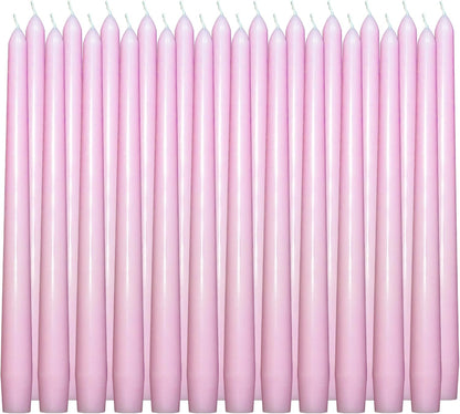 4 Pack White Taper Candles丨Taper Candles 10 Inch Dripless丨Unscented & Smokeless Candlesticks Bulk丨7-8 Hours Long Burning Tall Candles丨Ideal for Christmas Weddings Parties Dinner