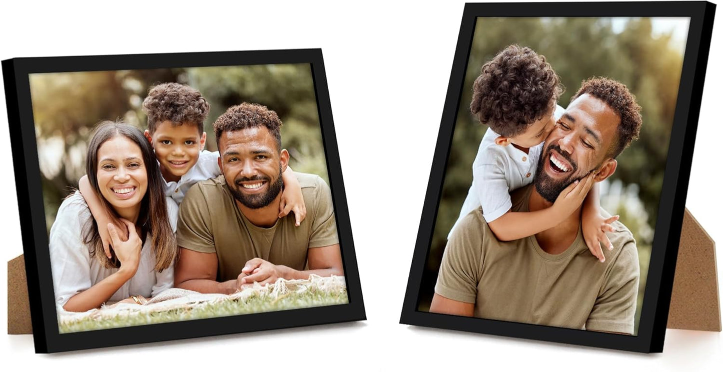 Americanflat 24x36 Poster Frame with Polished Plexiglass - Streamline Collection - Thin Border Picture Frame for Wall Display - Hanging Hardware Included - Black - Colors C