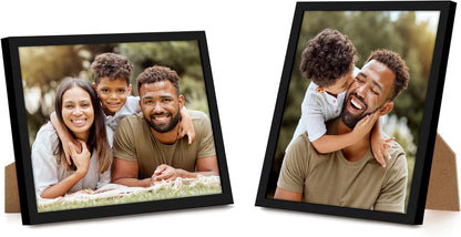 Americanflat 24x36 Poster Frame with Polished Plexiglass - Streamline Collection - Thin Border Picture Frame for Wall Display - Hanging Hardware Included - Black - Colors C