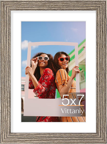 Vittanly 11x14 Picture Frame, Display Pictures 8x10 with Mat or 11x14 without Mat, Photo Frame for Wall Mounting, Black, 1 Pack - Colors B
