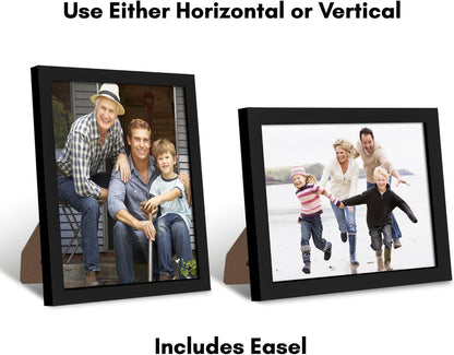 Americanflat 12x18 Poster Frame with Shatter-Resistant Glass - Signature Collection - Gallery-Style Frames Made of Engineered Wood - Photo Frame for Wall Display - Black - Colors B