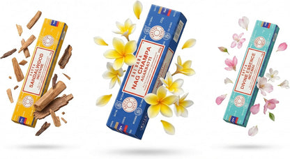 Satya Sai Baba Nag Champa Agarbatti, 250gms Hand Rolled Fine Quality Incense Sticks for Purification, Relaxation, Positivity, Yoga, Meditation