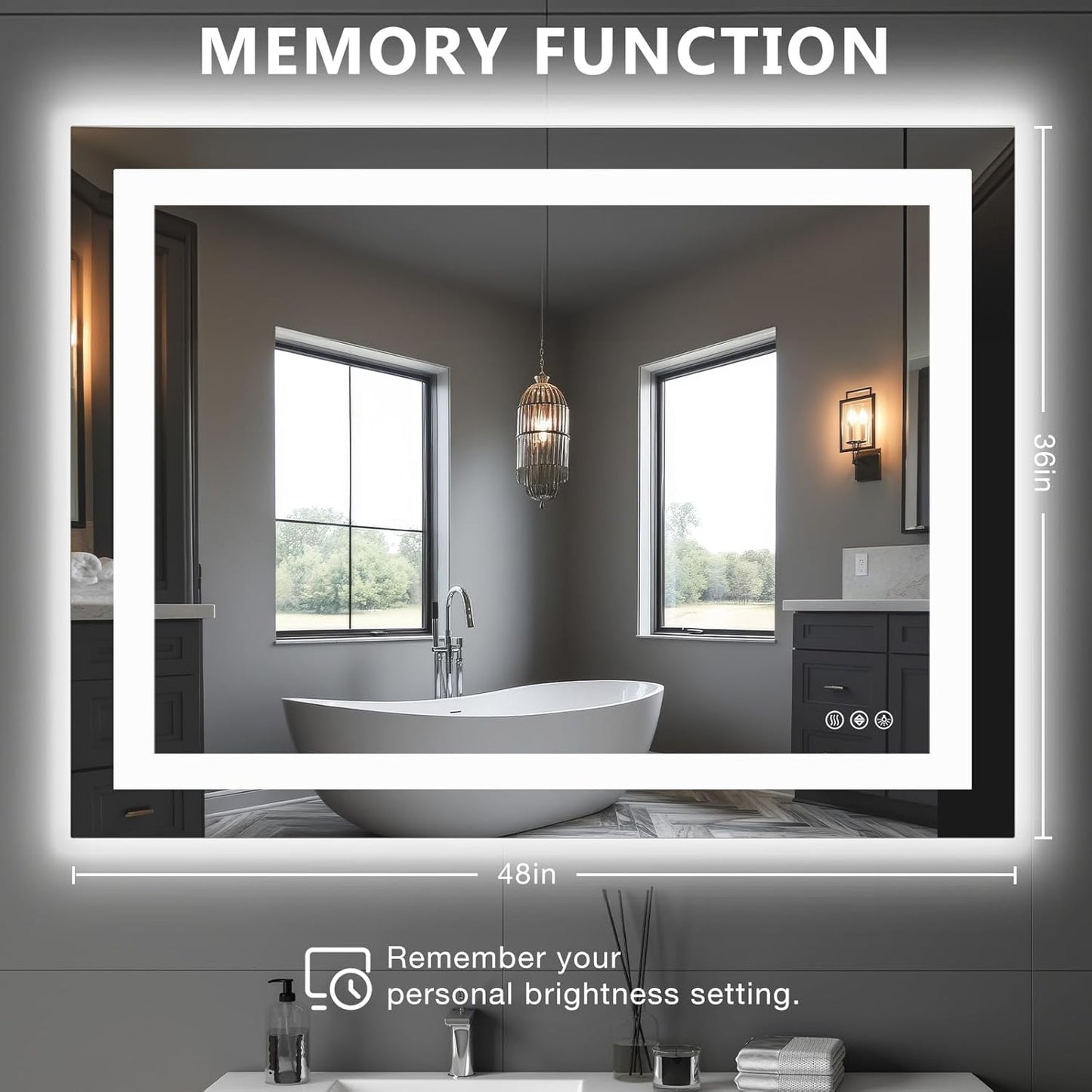 NEWBULIG 20IN Round Bathroom Wall Mirror, Modern Vanity Mirrors for Over Sink, HD Glass Decorative for Entryway, Bedroom & Living Room, Gold