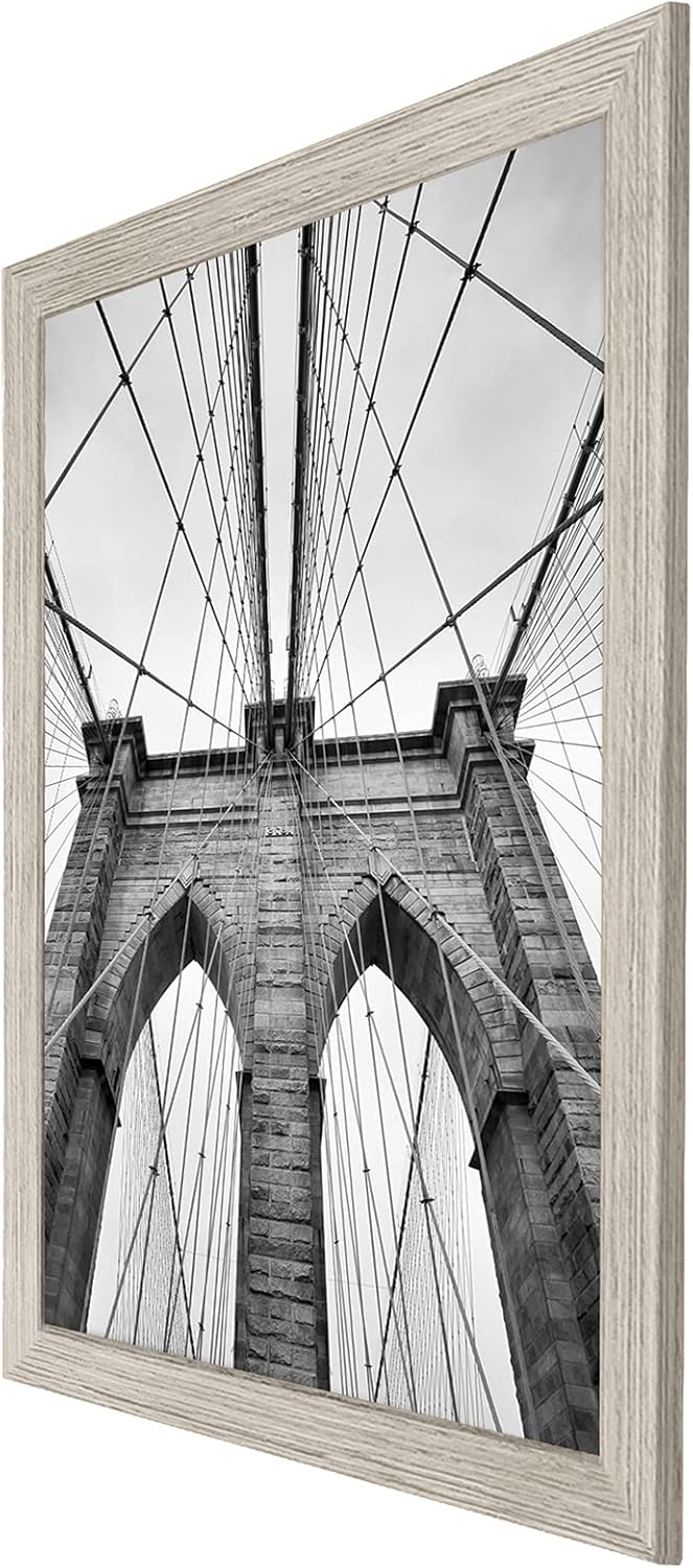 Americanflat 16x20 Picture Frame with Polished Plexiglass - Black Picture Frame - Wide Photo Frames Made of Engineered Wood for Vertical or Horizontal Wall Display - Epic Collection - Black - Colors C