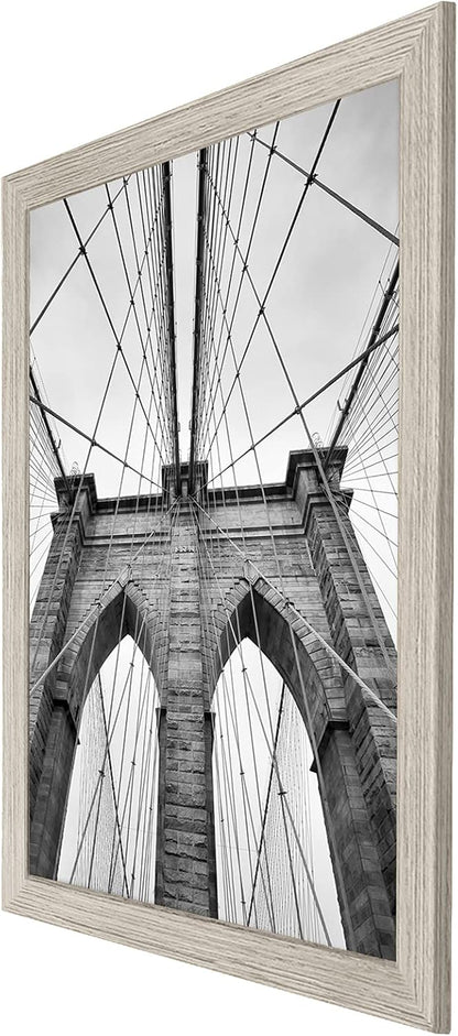 Americanflat 16x20 Picture Frame with Polished Plexiglass - Black Picture Frame - Wide Photo Frames Made of Engineered Wood for Vertical or Horizontal Wall Display - Epic Collection - Black - Colors C