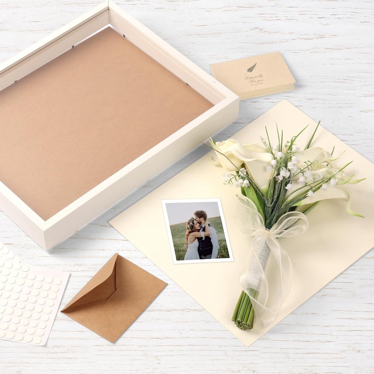 6 Pcs Shadow Box Frame - 5x5 Square Frame Display Case for Sports Memorabilia & Wedding Keepsakes - Wall Mountable Display Box for Medals, Photos, Dried Flowers (Black)