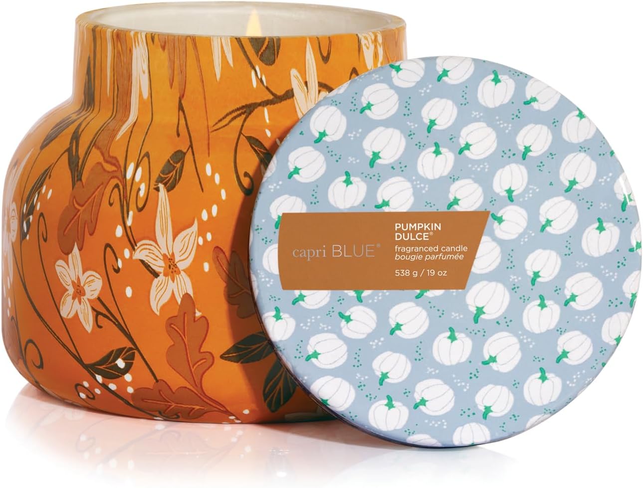 Capri Blue Volcano Candle - Pattern Play Holiday Candle - Petite Glass Jar Candle - Scented Candles with Notes of Tropical Fruits & Sugared Citrus - Decorative Gift (8 oz)